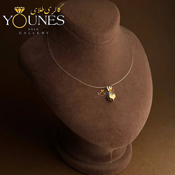 آویز قلب تو پر طلا